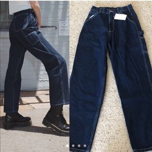 brandy melville white carpenter pants